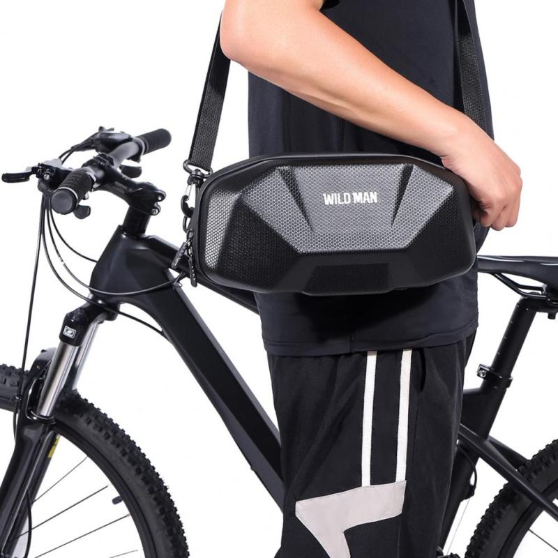 Bicycle Handlebar Bag Large-capacity Hard Shell Electric Scooter Case Waterproof Zipper Bag Cycling