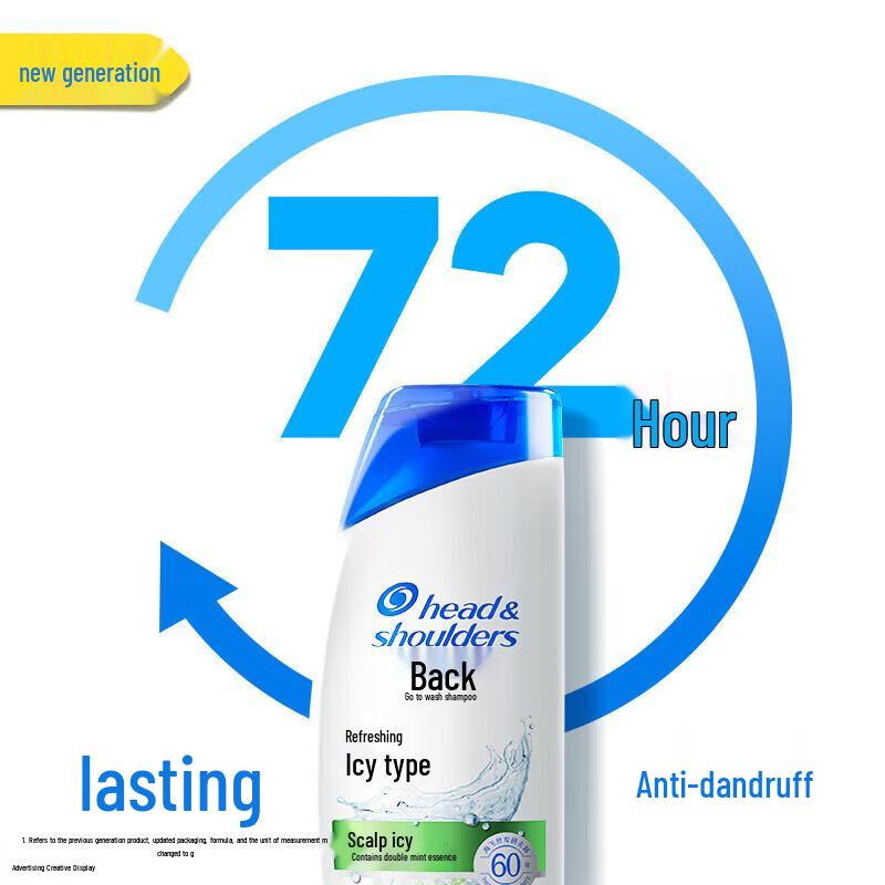 Head & Shoulders Icy Cool Mint Anti-Dandruff Shampoo Twin Pack