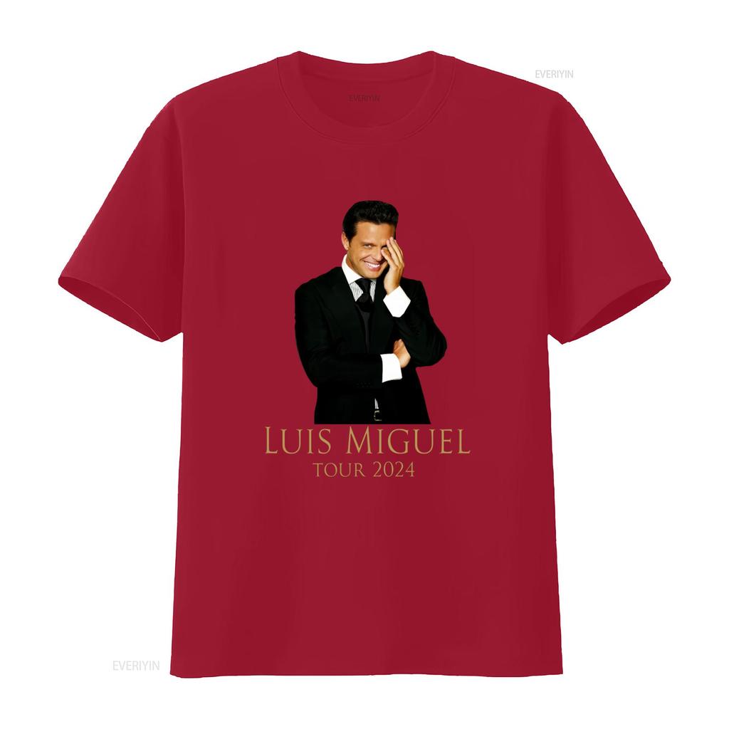 Luis Miguel Tour 2024 Μπλουζάκι Μακρύ ή κοντό Κομψό Συλλεκτικό Είδη Συναυλίας για Φανς vintage Πλυμένο Άνετο με Γραφικό Μαλακό Unisex