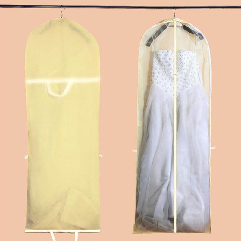 Wedding Dress Dust Cover Gown Dustproof Cover Foldable Clothes Storage Bags