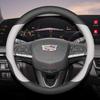 Leather Car Steering Wheel Cover for Cadillac VISTIQ ESCALADE IQ OPTIQ LYRIQ CT4 XT6 XT4 XT5 XTS CT5 CT6 ATS Accessories Ug5
