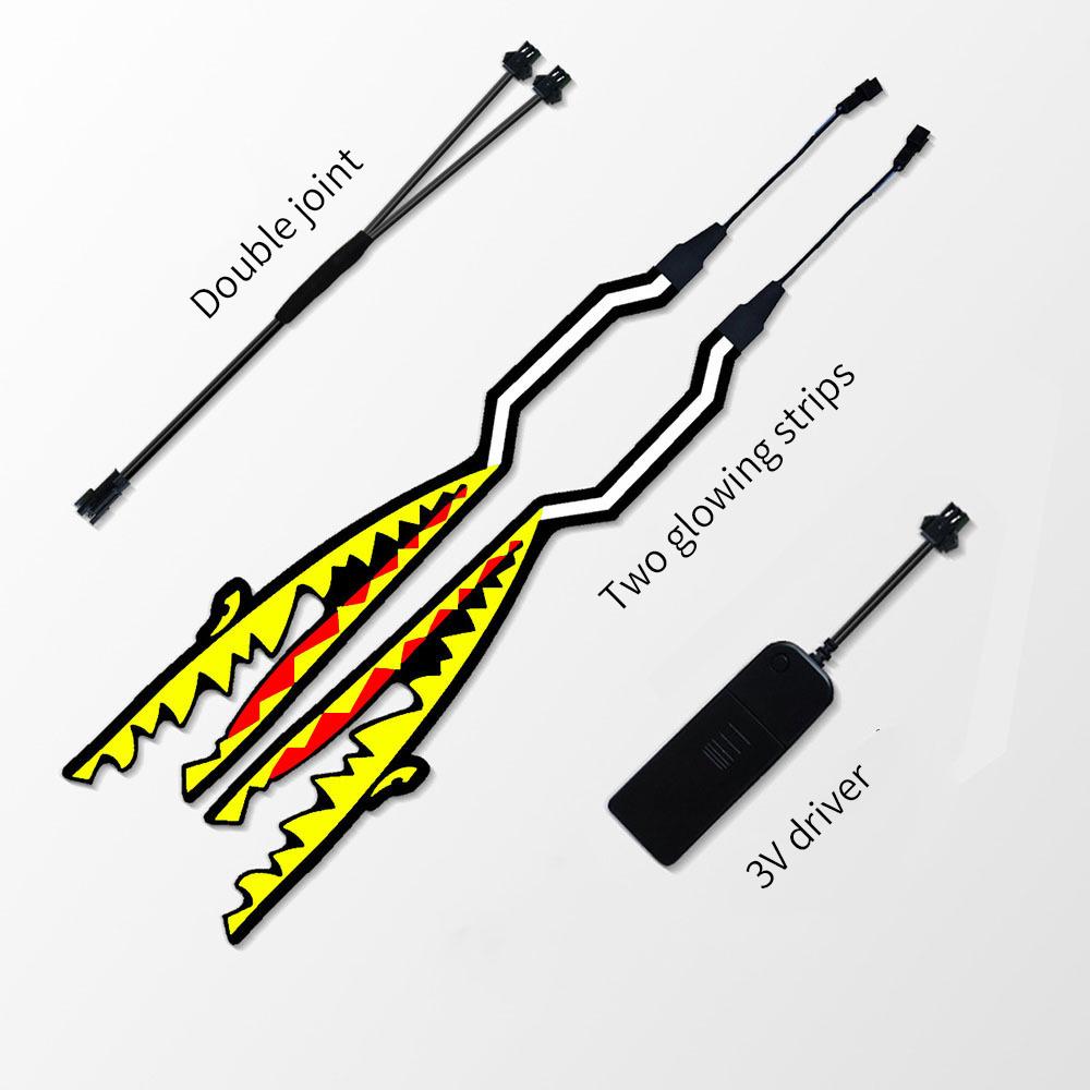 New Motorcycle Helmet Light Riding Signal EL Strip Kit Bar DIY Helmet Led Strip Reflector Cold Light Fil Capacete De Moto Part