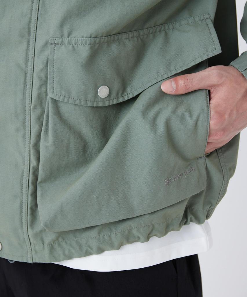 Snow Peak Light Dobby Cloth Parka Hoodie FOLIAGE M JK-26SU009 (Men's/Women's)
