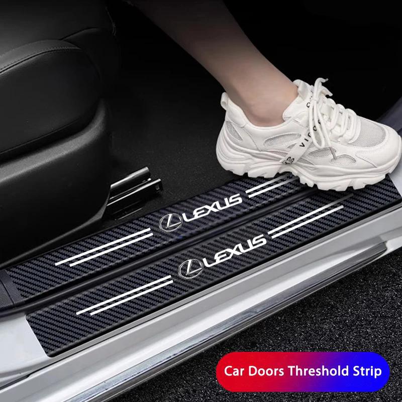 Car Threshold Strip Anti Stepping Leather Protective Sticker For Lexus F SPORT GS GX IS LS LX CT LC RC LBX NX RX 350h 450h ES UX