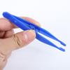 1/10 PCS Disposable Tweezers Small Plastic Craft Tweezers (Blue)