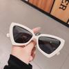 Vintage Luxury Cat Eye Sunglass Popular Designe Triangle Female Eyewear Large Frame UV Resistant Sun Shades Glasses