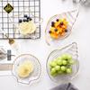 Ocean Glass Plate Irregular Meal Plate Dessert Salad Plate Dried Fruit Snack Decoration Sea Snail Sea Star Shell Plate