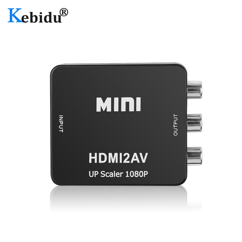 HDMI–RCA AV/CVBS adapter HD 1080P Mini HDMI2AV videokonverter doboz PS3 videomagnóhoz DVD PALMTSC PC