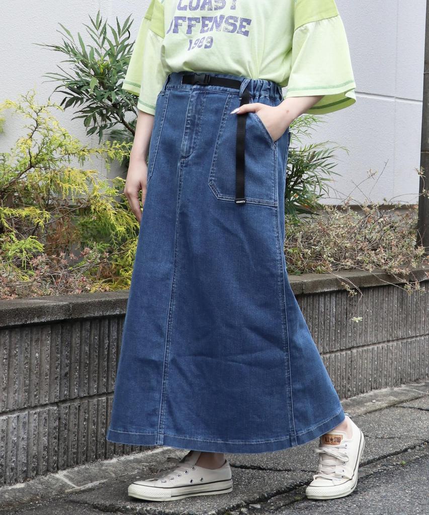 Cliff Mayer Denim Baker Climbing Dark Blue Women's Skirt, Large,