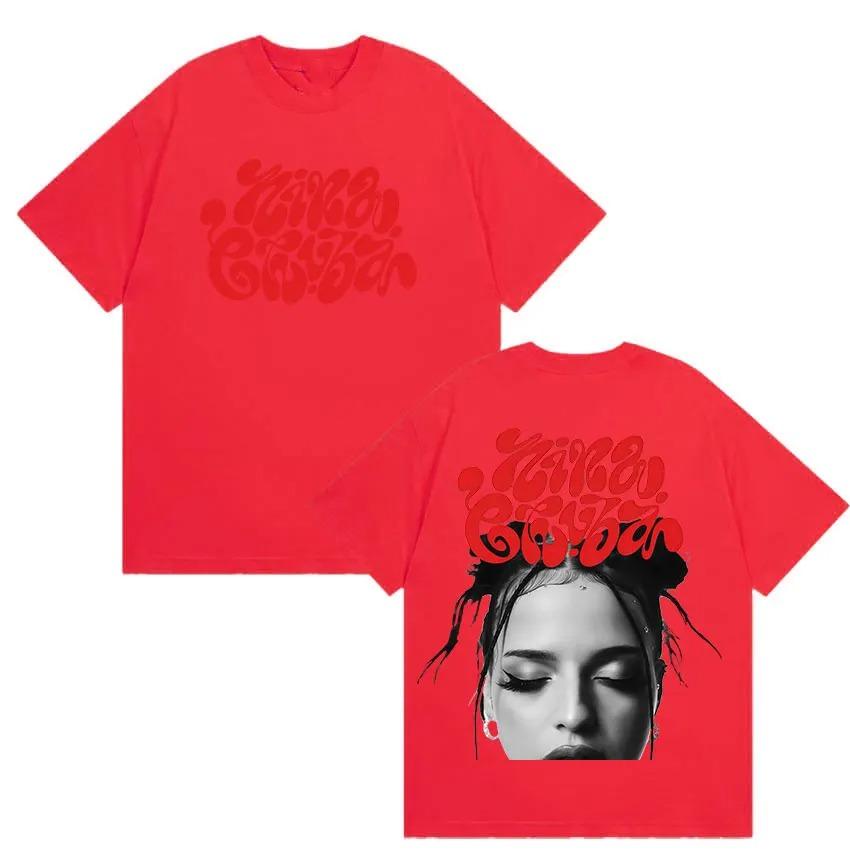 Nina Chuba Album Tour Print T-shirts voor Fans Mannen Vrouwen Hip Hop Kleding Korte Mouw T-shirts Retro Mode Oversized Katoenen Tops