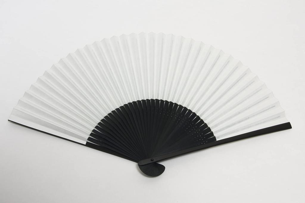 Handgemaakt door een Kyoto met waaierhoes en papieren doos golf [Hasegawa] Heren Kyoto-stijl waaier, ambachtsman, (driehoekig patroon)