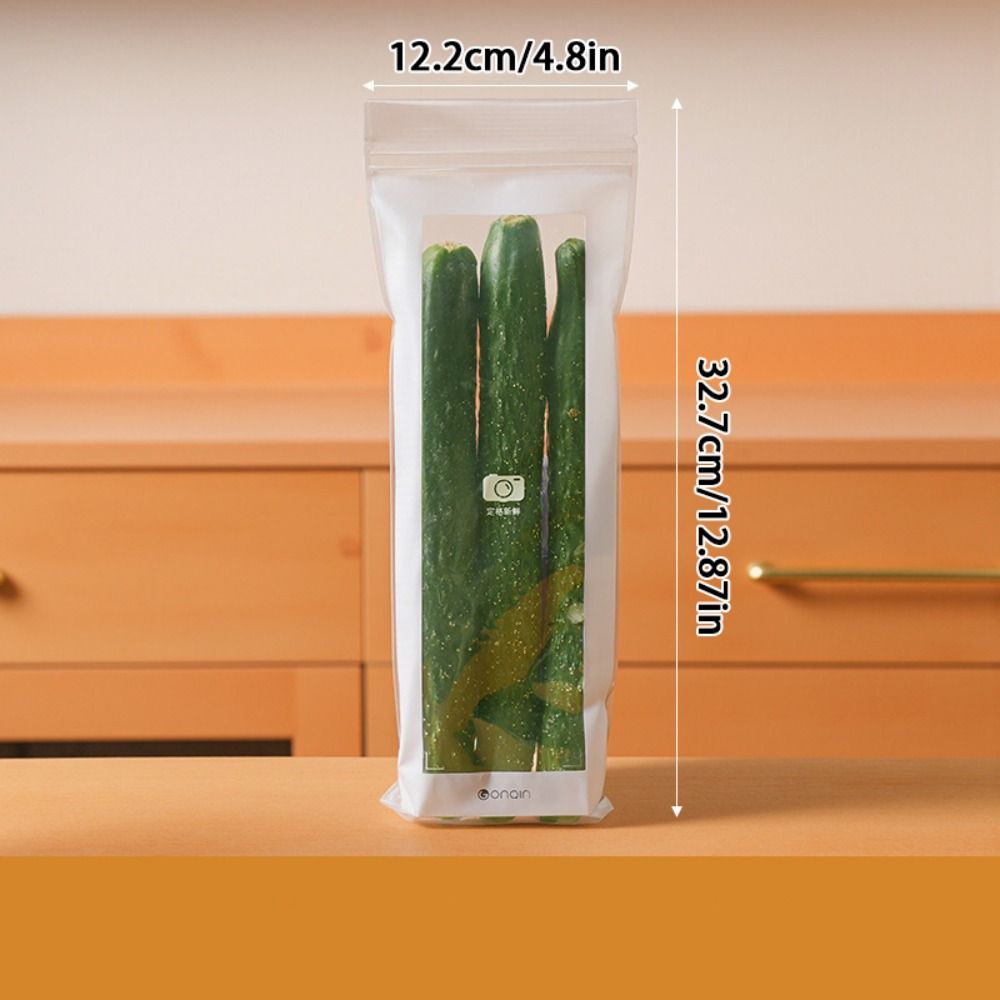 15/50Pcs Long Strip Reusable Food Sealing Bags Thickened Moisture-proof Food Storage Bag Long Strip Leakproof