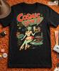 Cosmic Drive-In T-Shirt Alien Waitress Rockabilly Retro Diner Pinup Tee XS-5XL