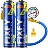 Fixfy 3In1 500Ml Air Conditioning Refill Kit - 2X Large Can + Hose + R1234Yf Adapter