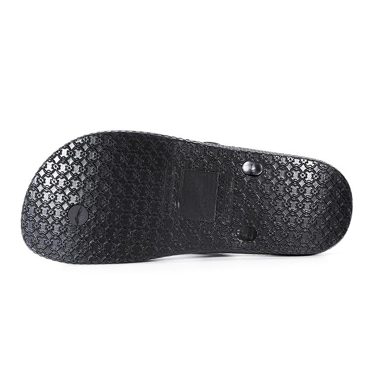 Li Ning Abrasion Resistant Slip Resistant Quick Dry Flip Flops Men's Black Blue LNXV955-2