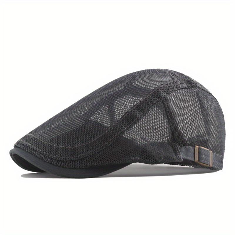 Venkovní sluneční klobouky Prodyšná síťovina Čepice Newsboy Baret Pánský ležérní klobouk Bérety Jaro Léto Podzim Plochý Gorras