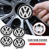 4CS 56mm 60mm Car Wheel Center Cap Hub Covers Badge 3D Sticker for VW Polo Golf-4 5 6 7 MK5 CC N93 Tiguan Passat MK6 MK7