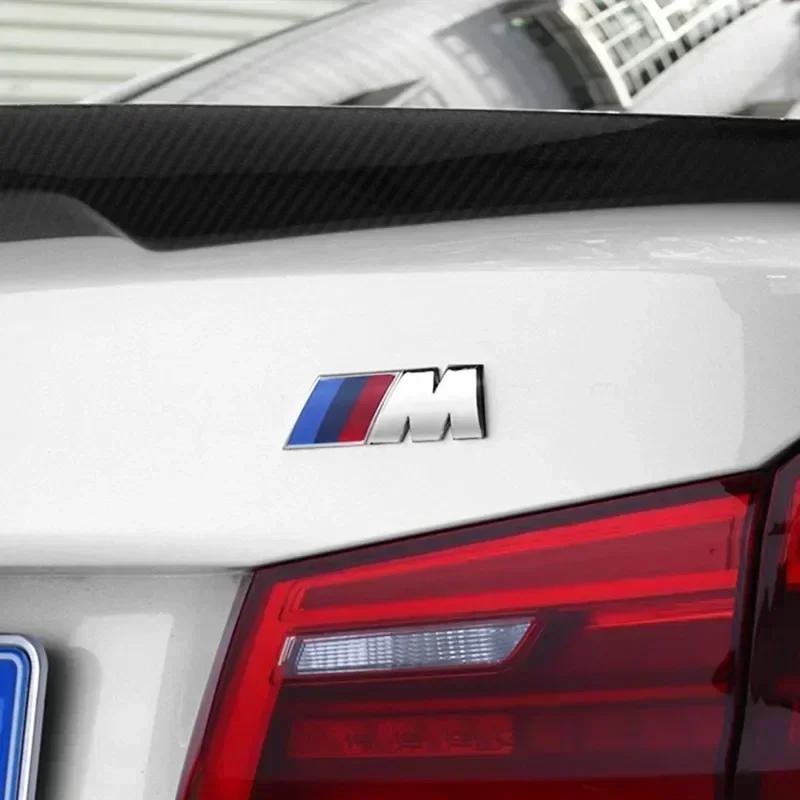 For BMW E81 For BMW M LOGO Fender Emblem Badge Rear Trunk Badge 1 3 5 7 Series X1 X3 X5 X6m M Sports Sticker Car Accessories Sticker Styling