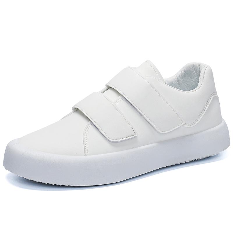 2025 Autumn New Velcro Men's Board Shoes Fashion Casual Shoes Men's Shoes Korean Version of White Shoes Sports Trendy Shoes