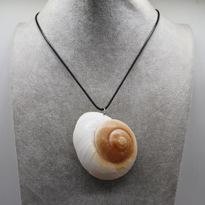 Zářivý náhrdelník s přívěskem ve tvaru mušle s nastavitelnou provázkovou řetízkovou pro noční večírky a venkovní akce. Trendy pro ženy.
