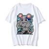 Y2K Grappige Manga Gespierde Ninja Muizen Muki Gym T-shirt Anime Demon Slayer Uzui Tengen T-shirt Unisex T-shirts Streetwear