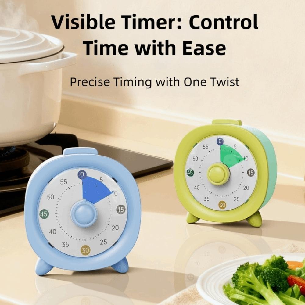 Temporizador Visual Ultra Silencioso 60 Minutos Temporizador de Cocina Multifuncional Reloj Despertador de Cuenta Atrás Interior