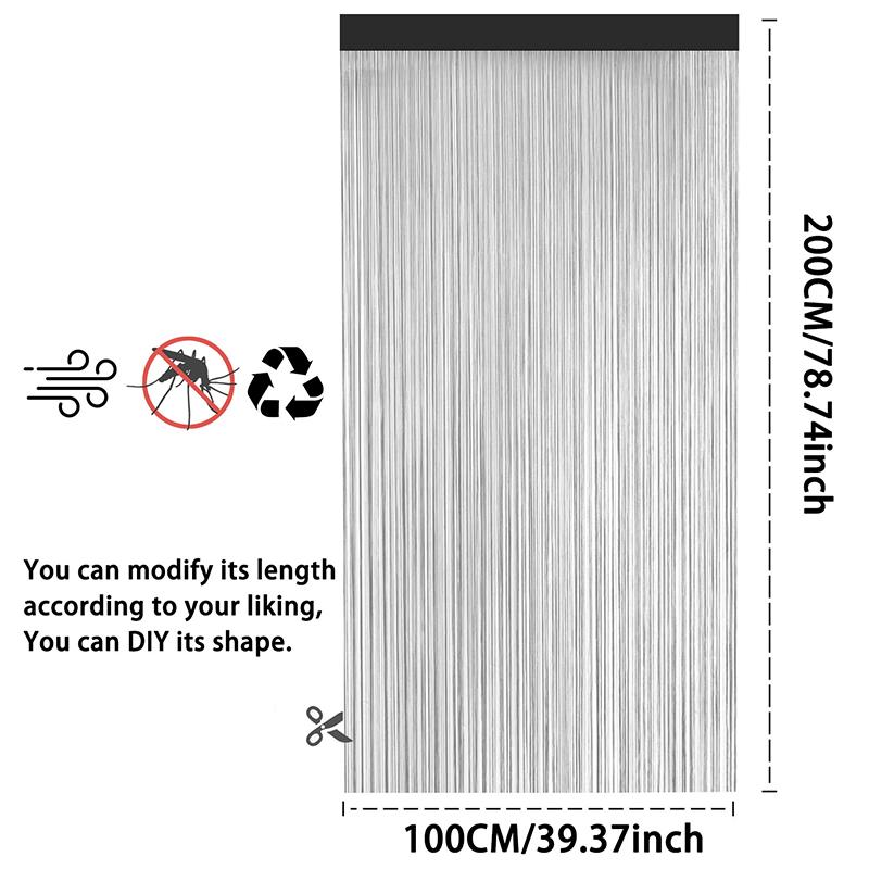 Decorative Door Curtains Tassel Window Curtain Sheer Mosquito Repellent Door Curtain Summer Curtains Decorations