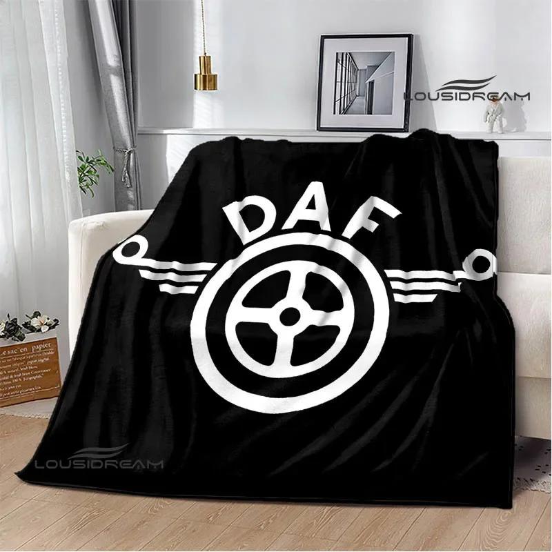 3D DAF kamion Retro tištěné deky pikniková deka Teplé flanelové deky Měkká a pohodlná deka povlaky na postel Dárek k narozeninám