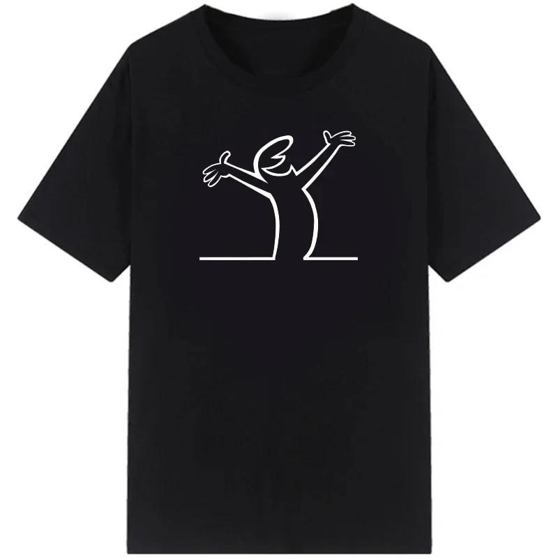La Linea The Line Osvaldo Cavandoli TV Tričko pánské Šťastná Móda Dámská trička Streetwear Tričko Kulatý výstřih Ležérní topy Trička