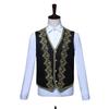 Men's Wedding Suit Medieval Jacket+Vest+Pants 3 Pieces Retro Costume Military Blazer Royal Fancy Dress Suits