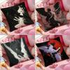 Angels And Demons Cushion Cover Antidustmite Pillowcase Invisible Zipper Silky Short Plush Sofa Cushion Cover