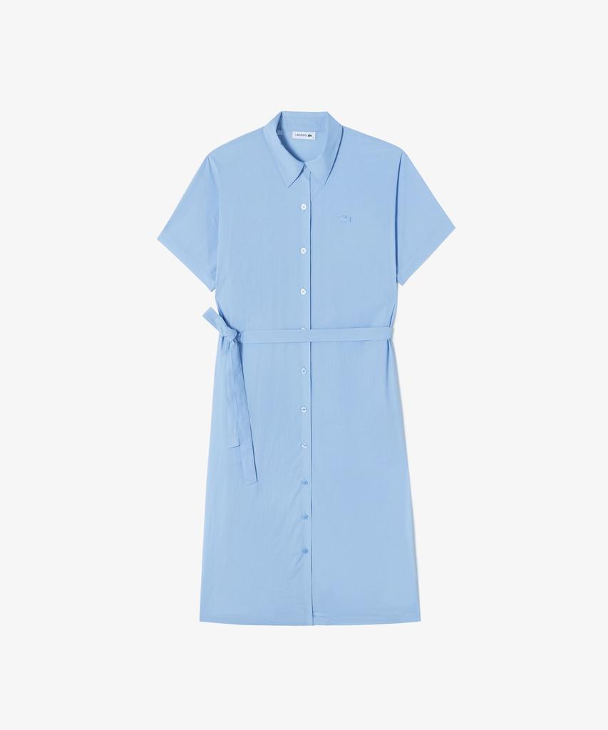 Lacoste Women'S Belted Short Sleeve Shirt Dress Ef306E-56G Aey