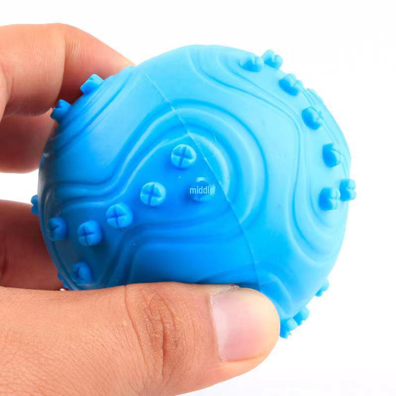 TPR Rubber Dog Toys: Bite-Resistant Nail Balls with Sound