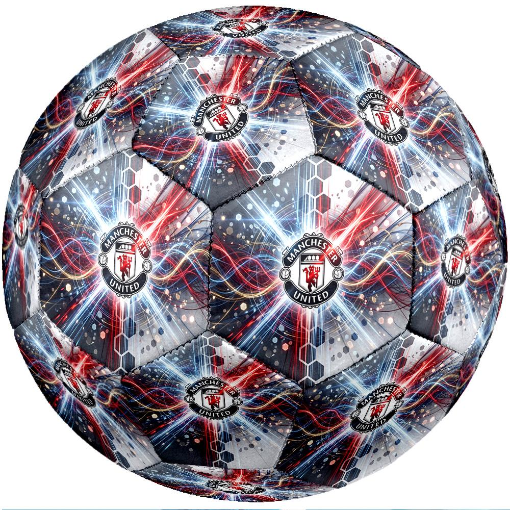 Manchester United Thema Fußballball Größe 5 Fußballball Weiche Haptik Professioneller Trainingsfußball für Outdoor-Sportarten