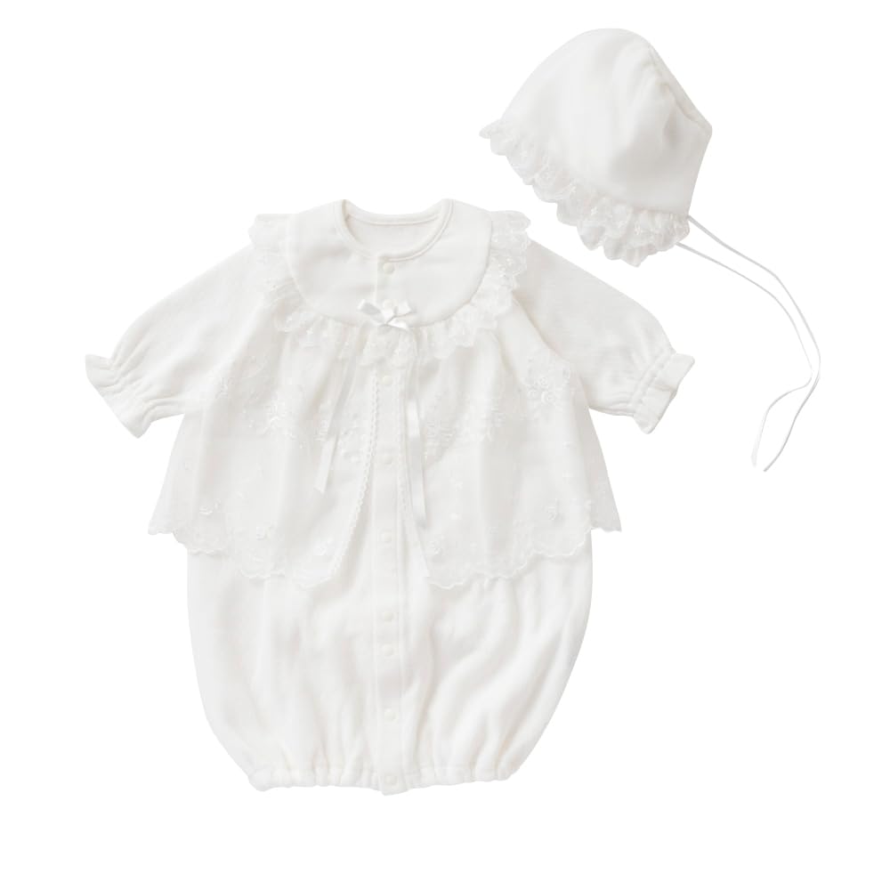 Cream De Coco Diamond Face Organza Dress with Interchangeable Crotch Includes Ceremonial Dress for Made In Sizes for and Gilet, Two-Way All-Over