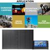 300W USB Charging Solar Cell Board Controller Waterproof Solar Cells 12V for Phone RV Car 345x210mm Portable Solar Panel Kit