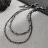 Fashion Layering Poniard Pendant Short Chain Punk Gothic Accessory For Men Alloy Wallet Trousers Chain Casual Daily