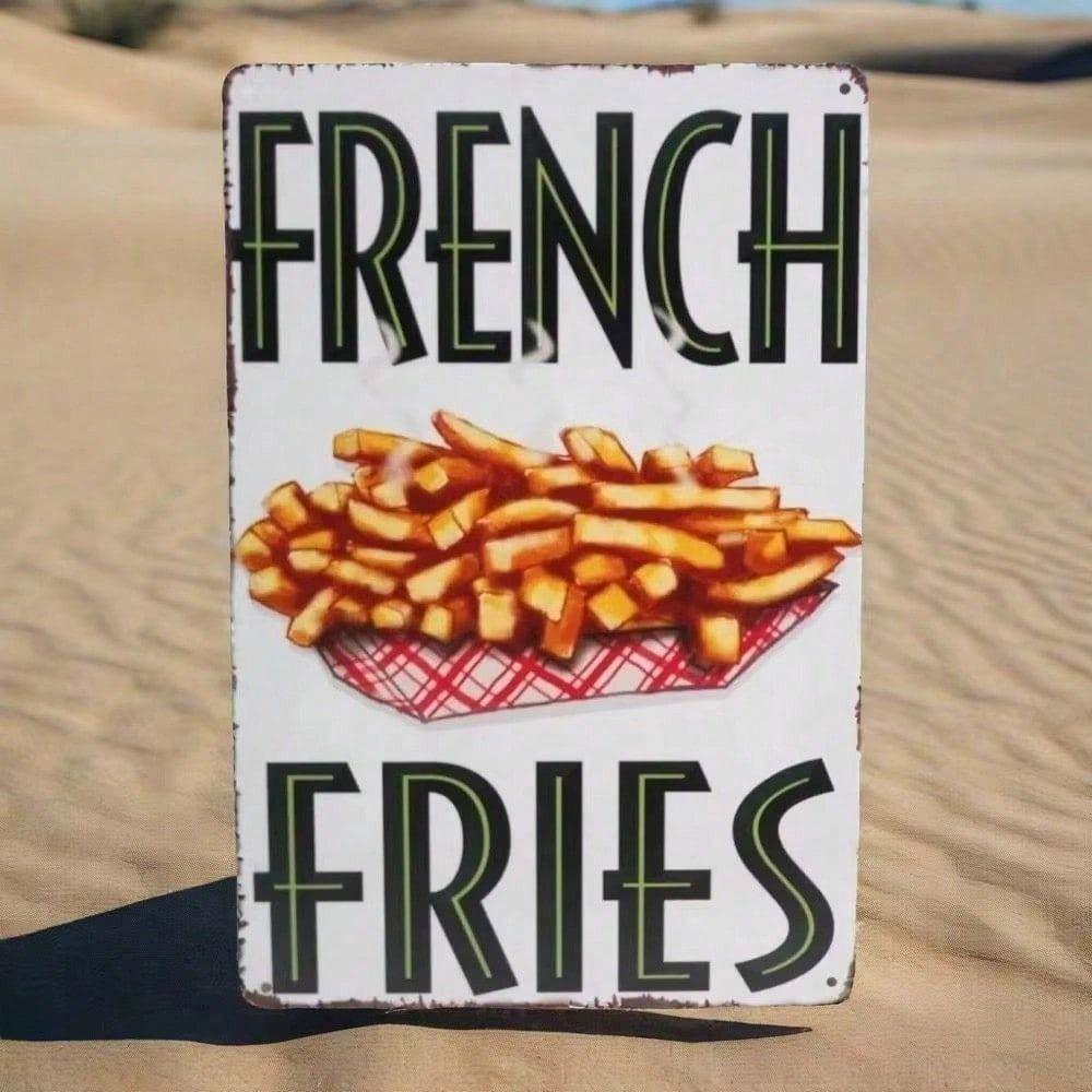 Vintage Keuken Metalen Wandbord Fast Food Decoratie voor Restaurant Rustiek Blikken Poster
