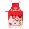 Christmas Decorative Apron, Fabric, Color Printing, Decorative Props, Waist, Cartoon, Christmas Costume