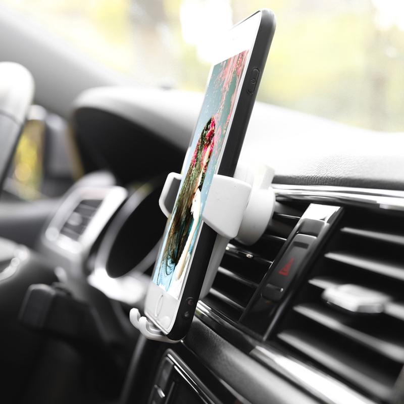 Universal Gravity Car Mount For Mobile Phone Holder Car Air Vent Clip Stand Cell Phone GPS Support For iPhone Samsung Huawei LG