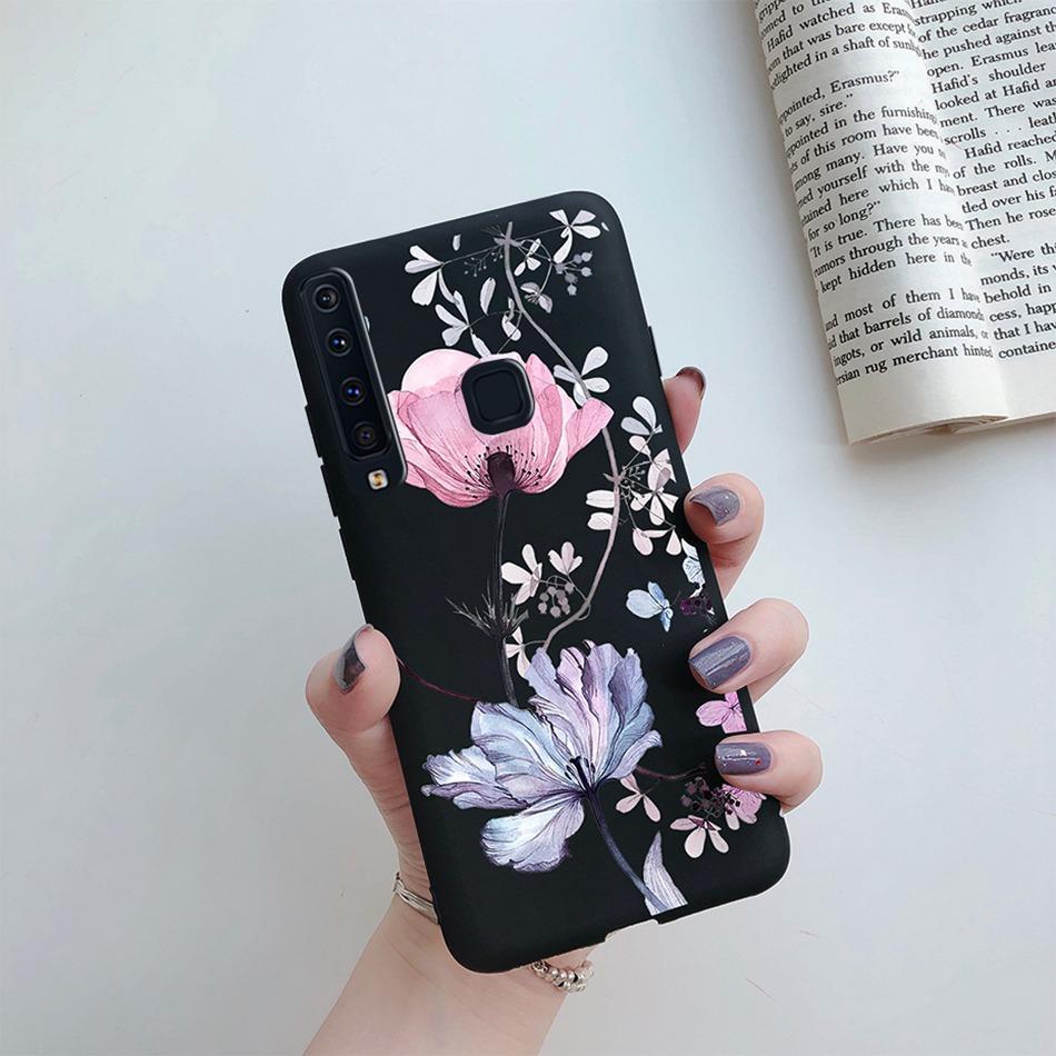 Flower Phone Case For Samsung A9 2018 A920 SM-A920F Back Cover Silicone Painted Soft Fundas for Samsung Galaxy A9 A 9 2018 Cases