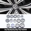 56/58/60/65/66/70/76MM 4pcs Car Emblem Wheel Center Caps Hub Cover Accessories for GTI Jetta Tiguan YRYSE4DR Golf POLO Passat