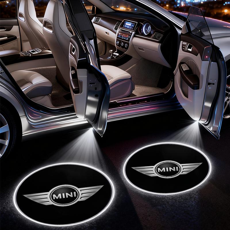 2 Stück Auto Tür Projektor Lampen LED Willkommenslicht Emblem Für Mini Cooper R50 R52 R53 R55 R56 R60 R61 F54 F55 F56 F60 Clubman