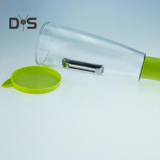 Handmatige groenteschiller Handige schilopslagfunctie Plastic fruitschraper Universele voedselschiller