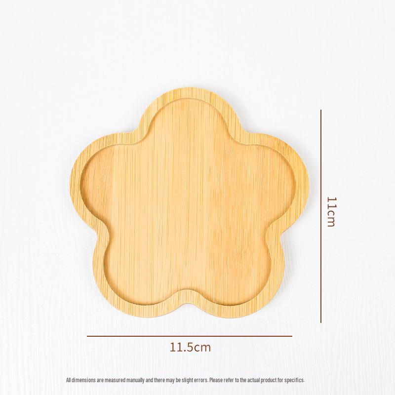 Bamboo Coaster Set: Creative Round Tea Ceremony Cup Holder & Insulating Pad, DIY Engravable.