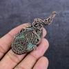 Ruby Fuchsite Gemstone Handmade Copper Wire Wrap Jewelry Pendant 3.15" r8S45