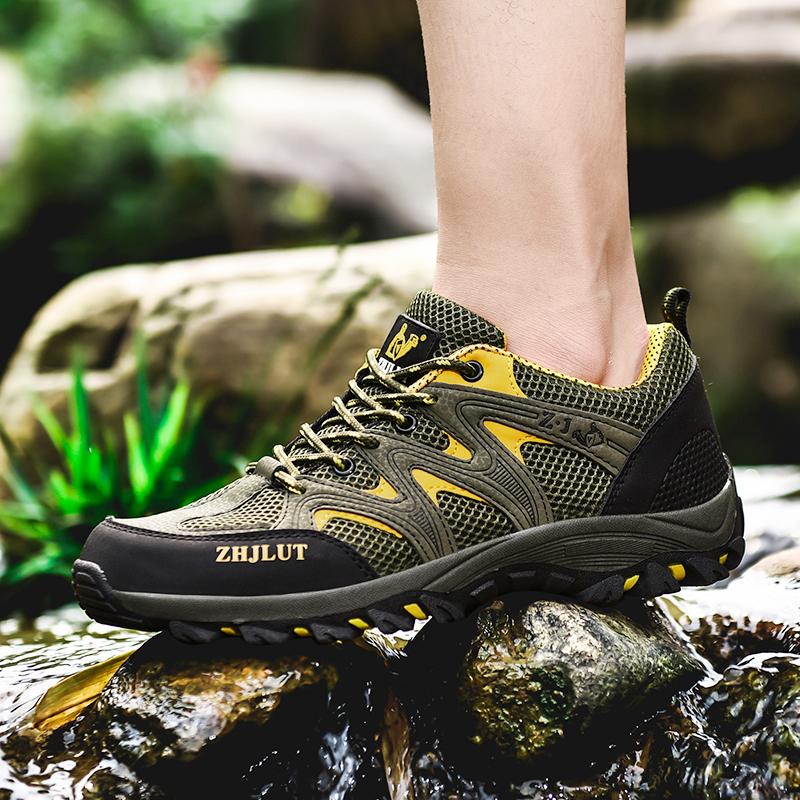 Off-Road Outdoor Shoes Outdoor Travel Hiking Shoes Breathable Men's Shoes Non-Slip Wear-Resistant Soles Comfortable Inner Breathable Upper