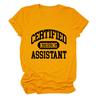 Certified nursing new short-sleeved women's fashion T-shirt large size
