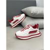 New spring breathable sports casual shoes platform waffle running shoes zmd