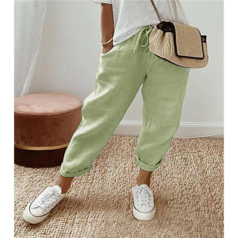 JPNTKYWomen's Fashion Casual Solid Color Print Pants & Capris